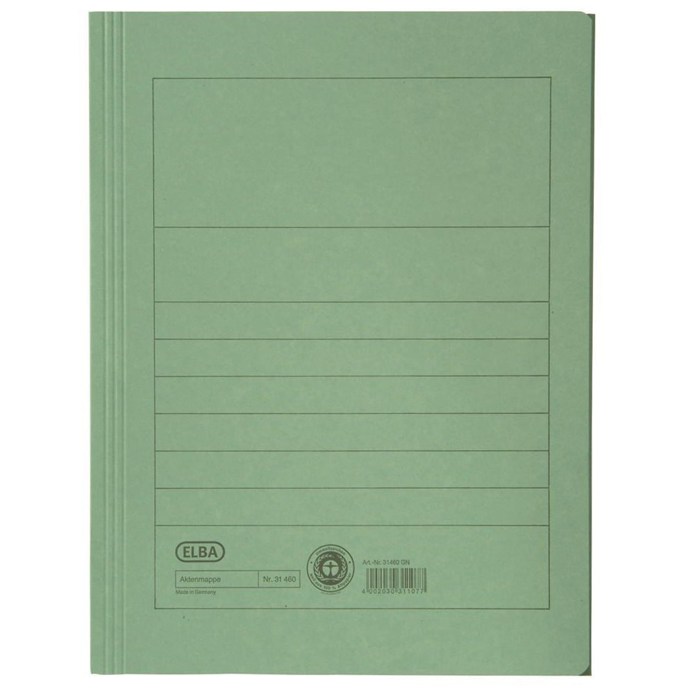 Dosar carton Elba, tip plic, Verde