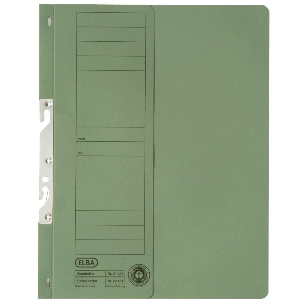 Dosar carton Elba, incopciat 1/2, Verde