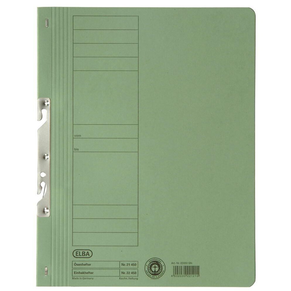 Dosar carton Elba, incopciat 1/1, Verde