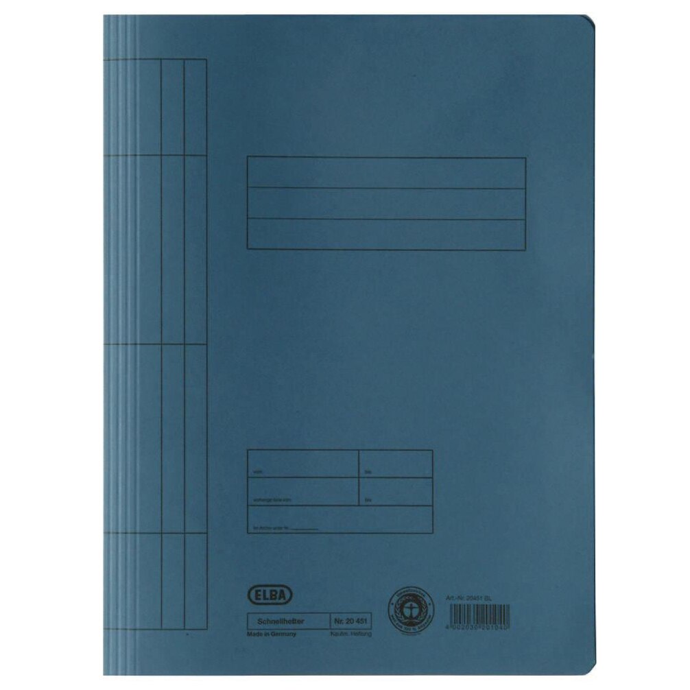 Dosar carton sina Elba, Albastru