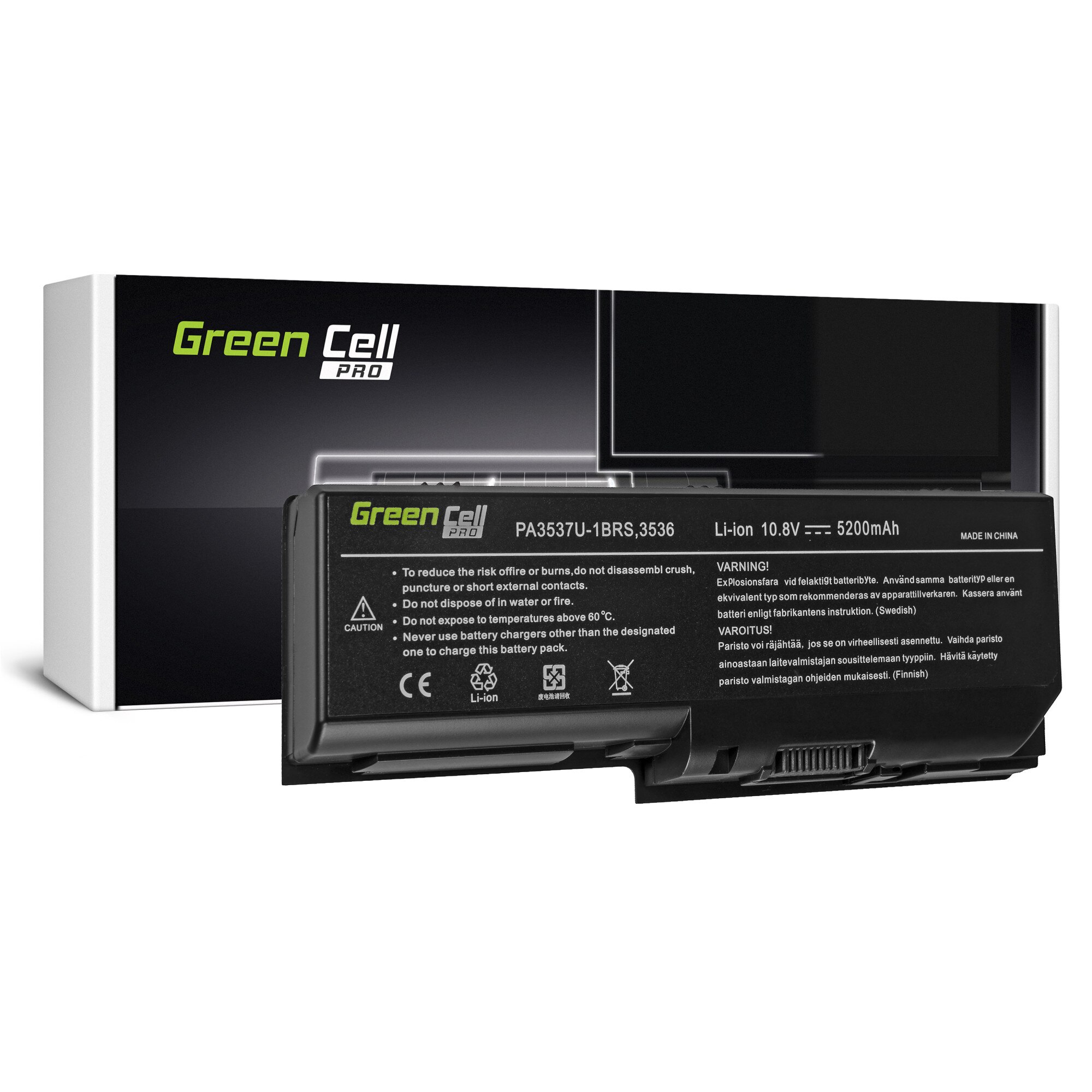 Baterie laptop PRO serie PA3536U-1BRS pentru Toshiba Satellite P200 P300 L350 acumulator marca Green Cell