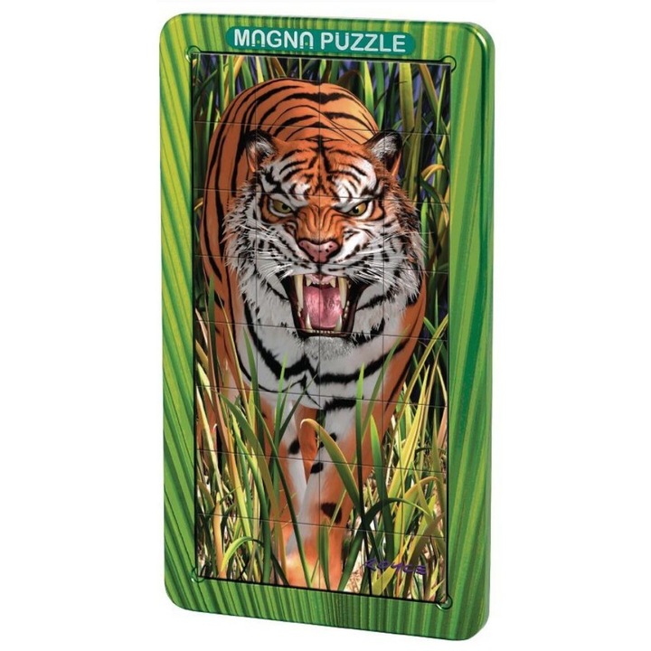 3D mágneses holografikus puzzle, Tigris, 32 db