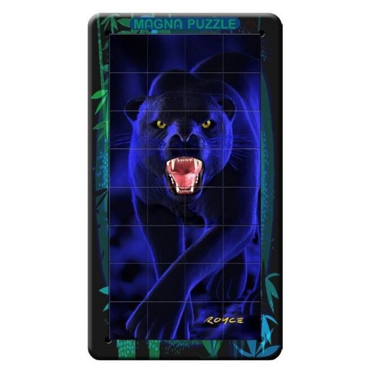 3D mágneses holografikus portré puzzle, Párduc, 32 db