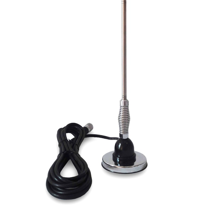 Pachet statie radio CB President William ASC cu antena Bytrex MiniPlus