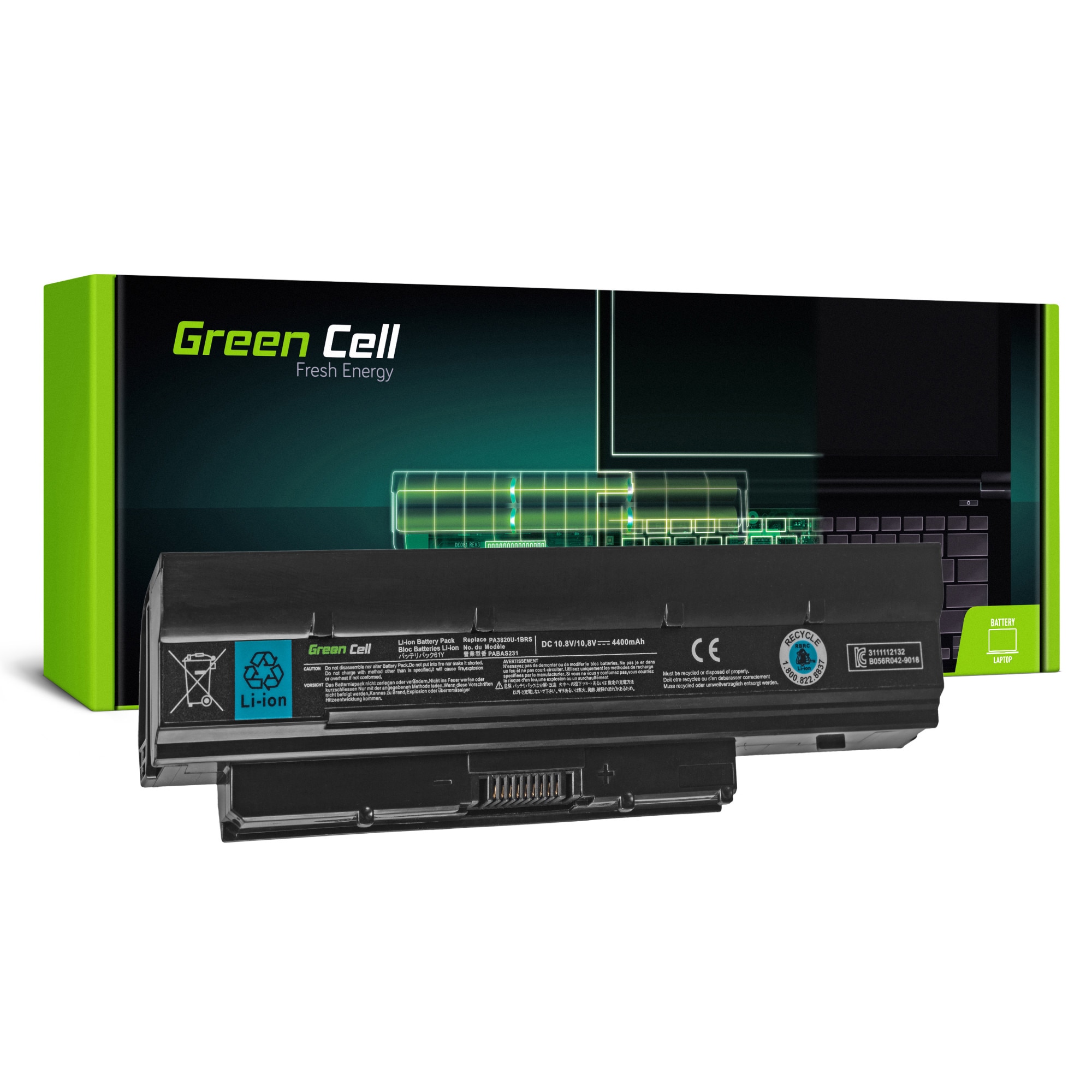 Baterie laptop PA3820U-1BRS pentru Toshiba Mini NB505 NB500 NB520 NB550 NB550D DynaBook N200 N510 acumulator marca Green Cell