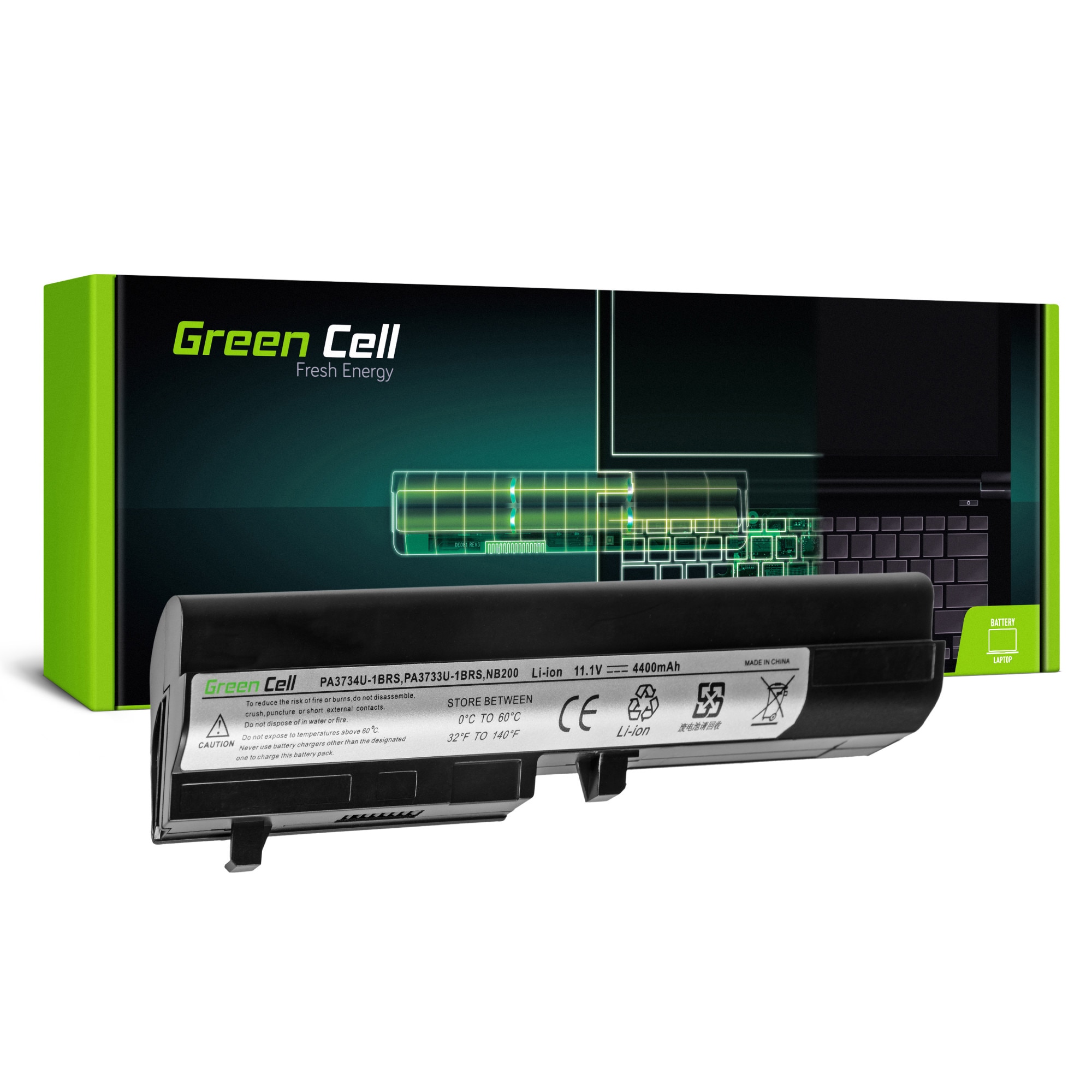 Baterie laptop pentru Toshiba Mini NB200 NB205 NB250 NB255 acumulator marca Green Cell