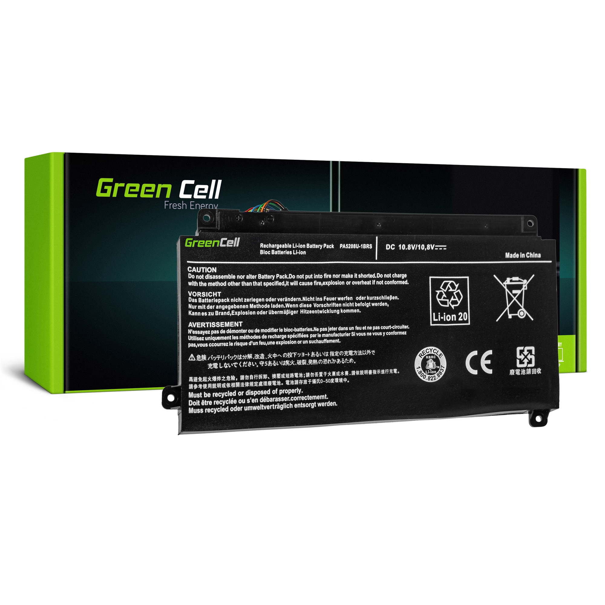 Baterie laptop PA5208U-1BRS pentru Toshiba Satellite Radius 15 P50W P55W, Toshiba ChromeBook 2 CB30-B acumulator marca Green Cell