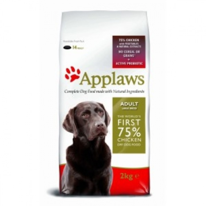 Храна едри породи кучета, над 15 месеца, Applaws Adult Large Breed Chicken с пиле, 7.5 Kg