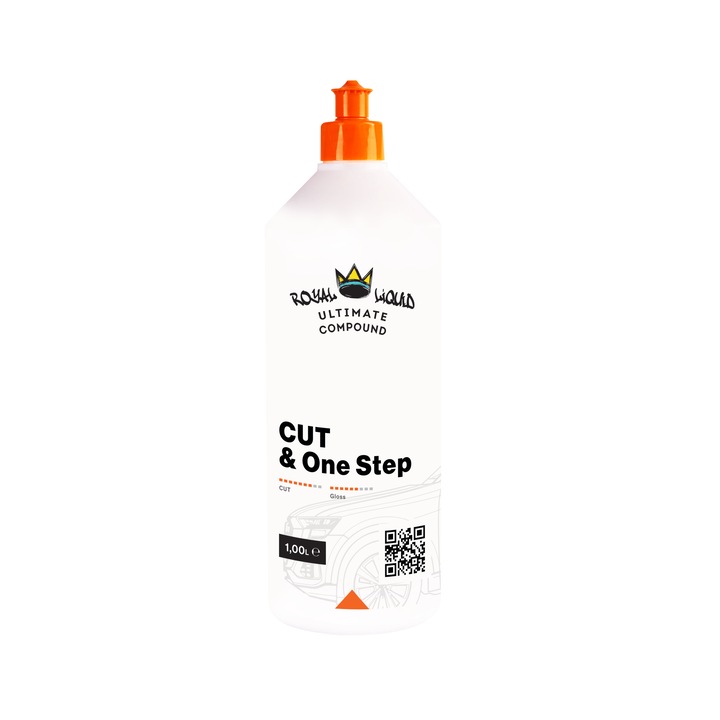 Pasta Polish pentru corectia suprafetelor Royal Liquid Ultimate Compound - Cut & One Step - 1000 ml