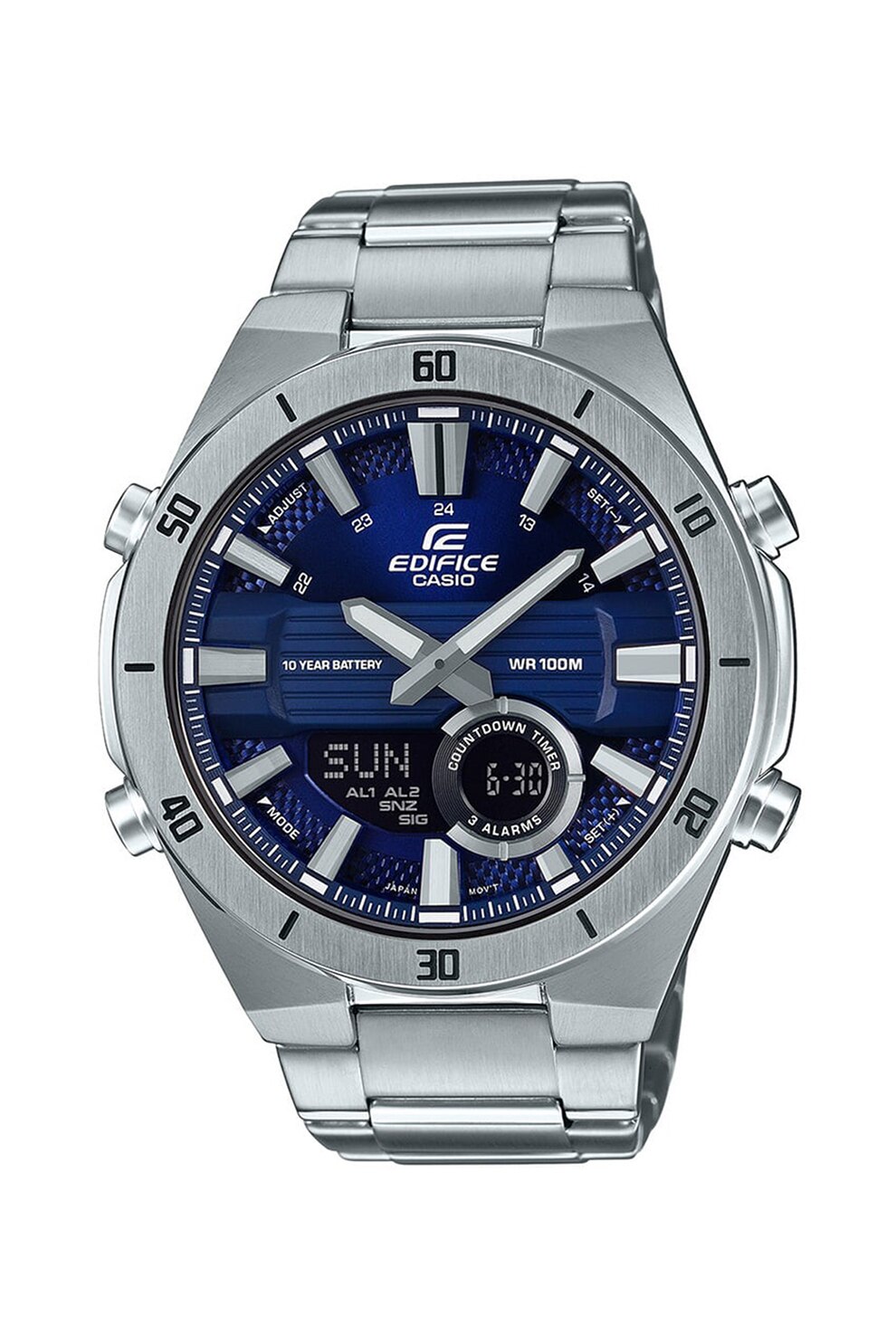 Casio, Ceas cronograf, Argintiu