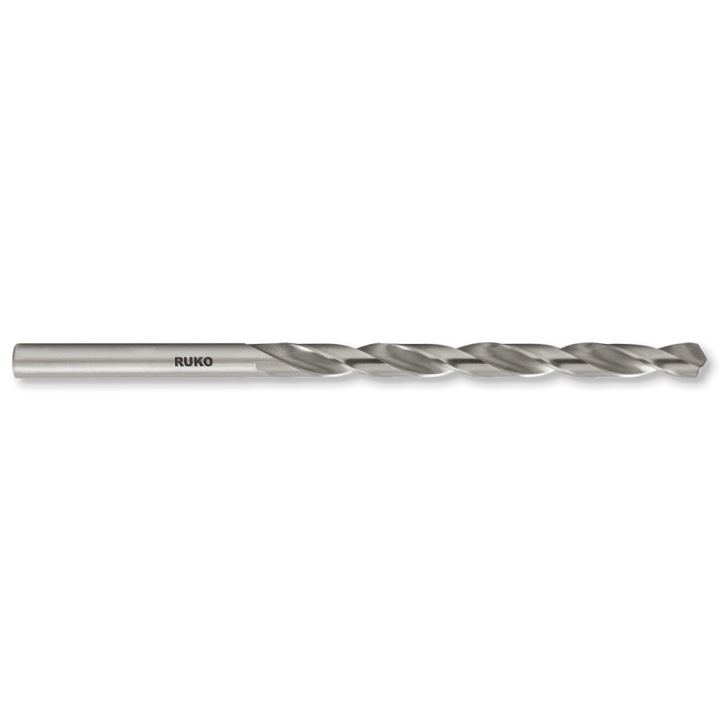 Burghiu pentru metal Ruko HSS-G DIN340, tip N, cilindrica, 10x121/184mm