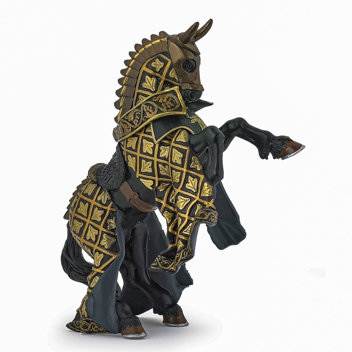 Figurina Papo - Personaje medievale, Calul cavalerului Taur