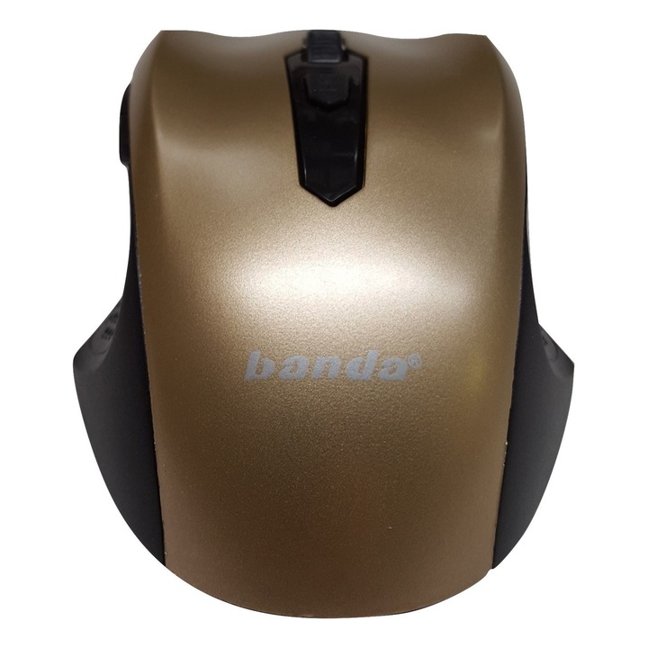 Mouse wireless BANDA BD300-B, 6D, Auriu 1600 dpi Auriu