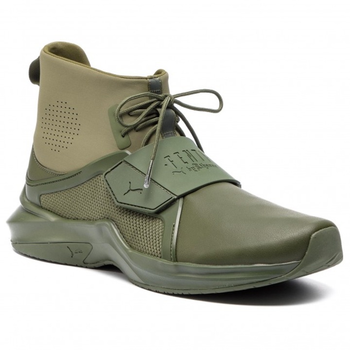 Puma Trainer Hi By Fenty férfi tornacipő, zöld, 43-as méret