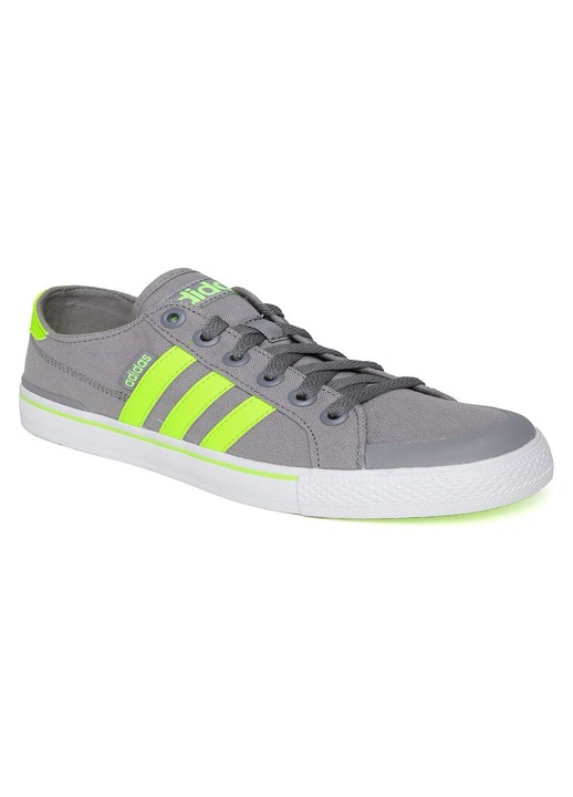 Мъжки спортни обувки, Adidas, Плат, Сив/Зелен