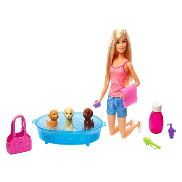 Set papusa/catel de jucarii, Mattel, Barbie, Multicolor, 3+