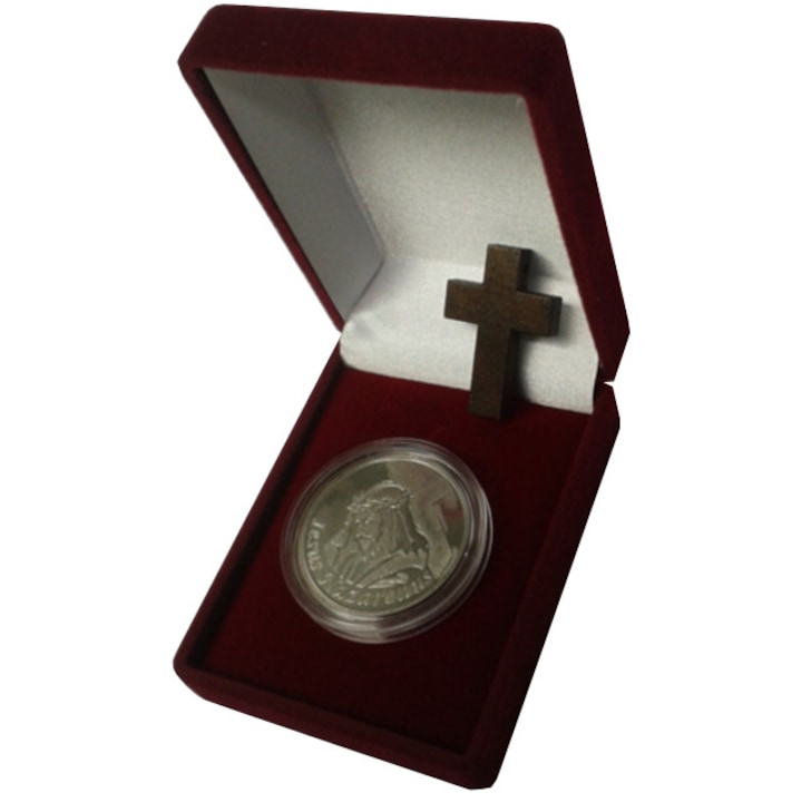 Монета от чисто сребро Иисус от Назарет - Пътят към Голгота Rusalia, 32.6 мм, 16 гр., проба на среброто Ag 999.9