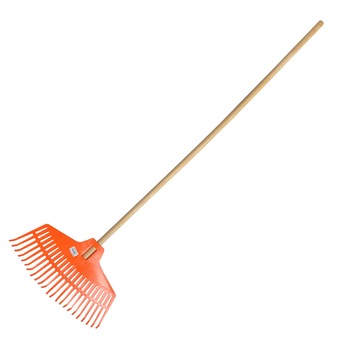 Grebla plastic cu maner de lemn, Proline, 120cm / 23 dinti Grebla plastic cu maner de lemn, Proline, 120cm / 23 dinti
