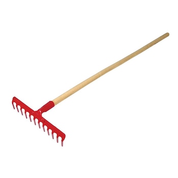 Grebla metalica Polonia, maner din lemn, 12 dinti, 110 cm Grebla metalica Polonia, maner din lemn, 12 dinti, 110 cm