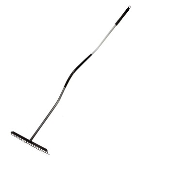 Grebla metalica Polonia, maner metalic, 16 dinti, 150 cm Grebla metalica Polonia, maner metalic, 16 dinti, 150 cm