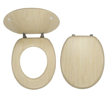 Capac WC Novaservis, lemn de mesteacan, Natur Capac WC Novaservis, lemn de mesteacan, Natur