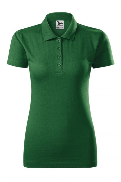 Tricou polo pentru dama Single J., verde sticla, marime M