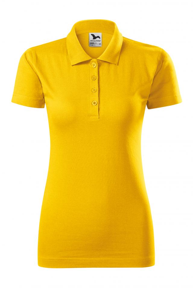 Tricou polo pentru dama Single J., Galben