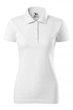 Tricou polo pentru dama Single J., Alb Tricou polo pentru dama Single J., Alb