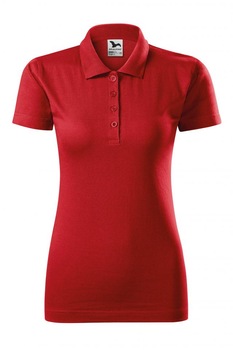 Tricou polo pentru dama Single J., Rosu Tricou polo pentru dama Single J., Rosu