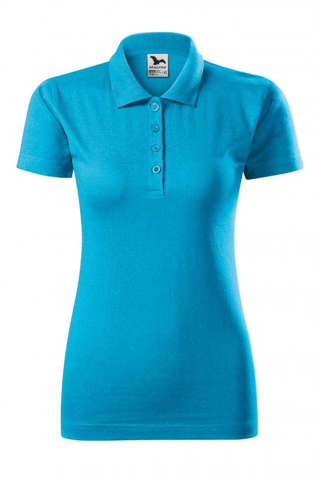 Tricou polo pentru dama Single J., Turcoaz