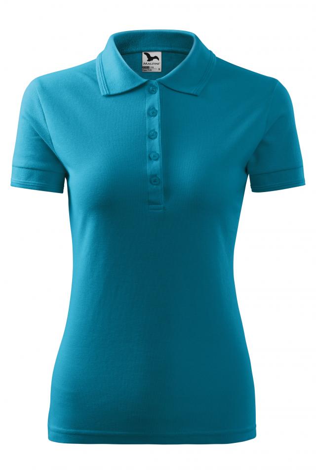 Tricou polo pentru dama Pique Polo, Turcoaz inchis