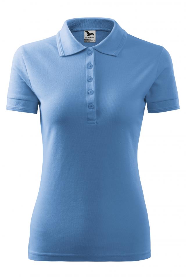 Tricou polo pentru dama Pique Polo, Albastru deschis