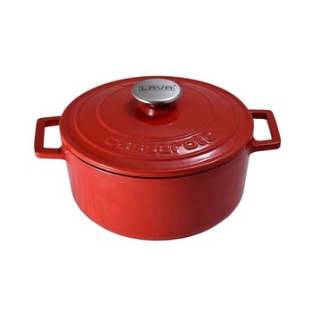 Cratita fonta LAVA Folk, 22 cm, rosie Cratita fonta LAVA Folk, 22 cm, rosie