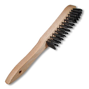 Perie manuala cu maner din lemn pentru otel, SHGB, 5 randuri, grosime sarma 0.35 Perie manuala cu maner din lemn pentru otel, SHGB, 5 randuri, grosime sarma 0.35