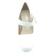 Pantofi cu toc pentru fetite Miss Q F6622-8, Alb, 31