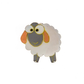 Brosa Lemn White Dolly 647, 45mm, Alb Brosa Lemn White Dolly 647, 45mm, Alb