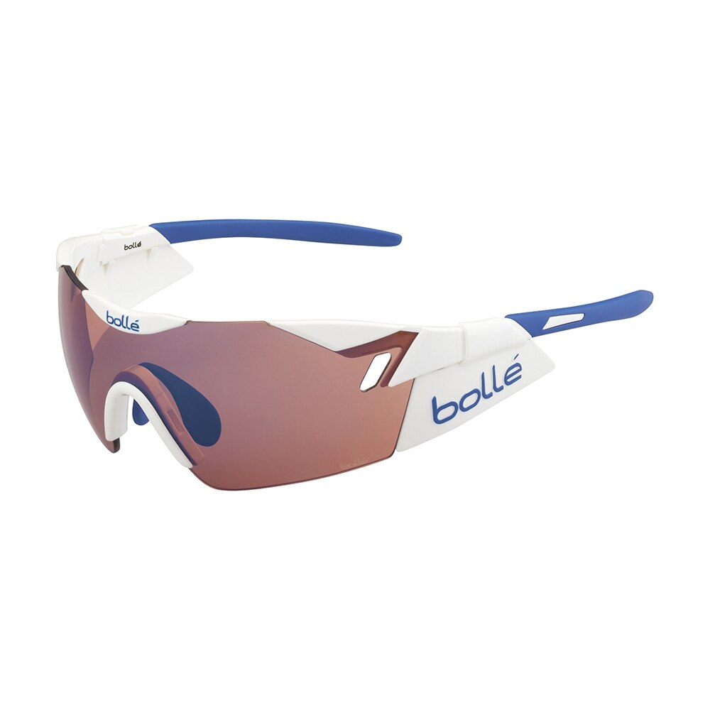 Ochelari de soare Bolle 6th Sense, Alb lucios/Albastru