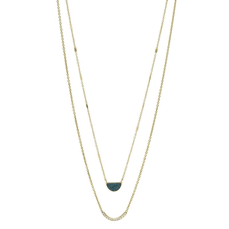 Colier Fossil Fashion JF02947710, Auriu