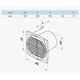Ventilator VENTS 150DT, timer, diametru 150m, debit 292 mch