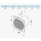 Ventilator VENTS 150D, axial, diametru 150mm, debit 292mc/h