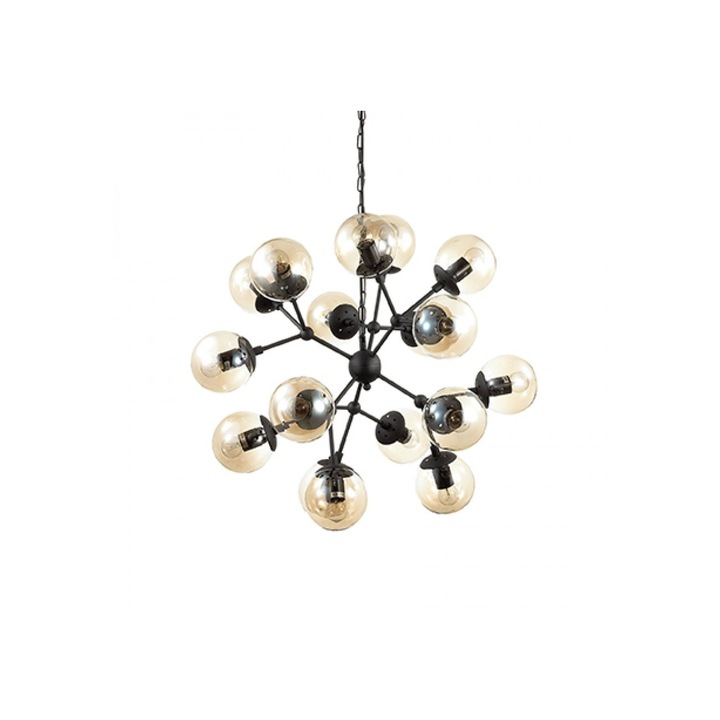 Lustra Kepler SP12 ,metal,negru