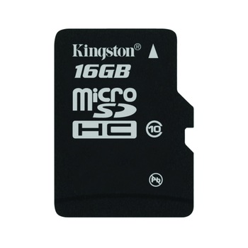 Micro Secure Digital Card Kingston, 16GB, Clasa 10 Micro Secure Digital Card Kingston, 16GB, Clasa 10