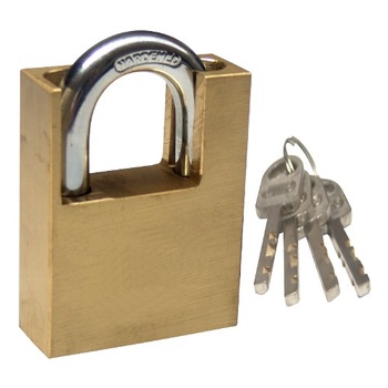 Lacat de Alama cu Protectie , corp 50 mm Lacat de Alama cu Protectie , corp 50 mm