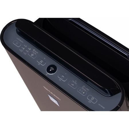 Purificator de aer cu umidificator Sharp UA-HD40E-T, 4 modele de filtrare, 4 senzori de praf, Plasmacluster Ion Technology, 26m², maro