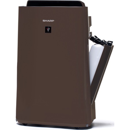 Purificator de aer cu umidificator Sharp UA-HD40E-T, 4 modele de filtrare, 4 senzori de praf, Plasmacluster Ion Technology, 26m², maro