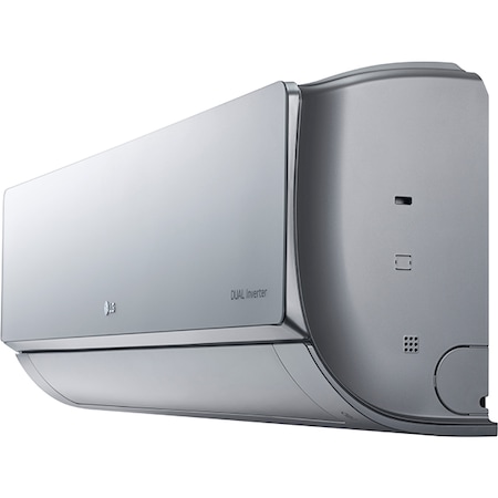 Aer conditionat LG Artcool Mirror AC12SQ, 12000 BTU, A++/A+, Wi-Fi, argintiu