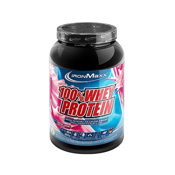 Supliment nutritiv, ironmaxx, concentrat proteic din zer, 100% whey protein 900g, cherry yoghurt Supliment nutritiv, ironmaxx, concentrat proteic din zer, 100% whey protein 900g, cherry yoghurt