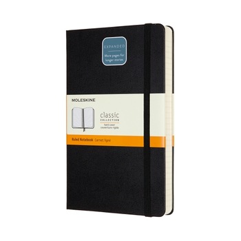 Carnet Moleskine classic, dictando, A5, Negru Carnet Moleskine classic, dictando, A5, Negru