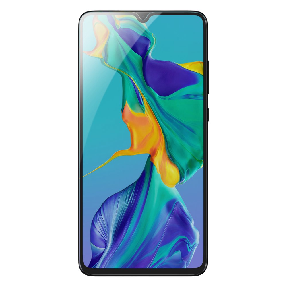 Folie de Sticla Protectie Clear Securizata Ultrarezistenta 9H 3D - Huawei P30 Baseus Rigid Edge, Neagra, Sticla 0.3 mm