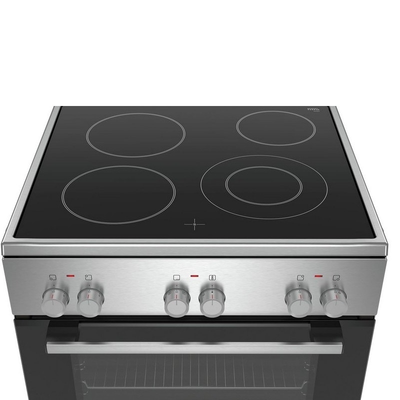 Aragaz Bosch HKA090150, Clasa energetica A, Volum 66l volum, 60 cm, 7 moduri de incalzire, 3D HotAir, Inox